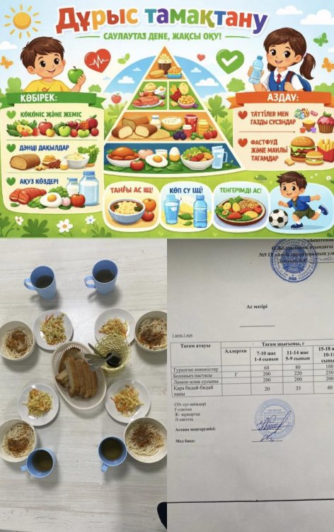 АСХАНАНЫҢ БҮГІНГІ АС МӘЗІРІ